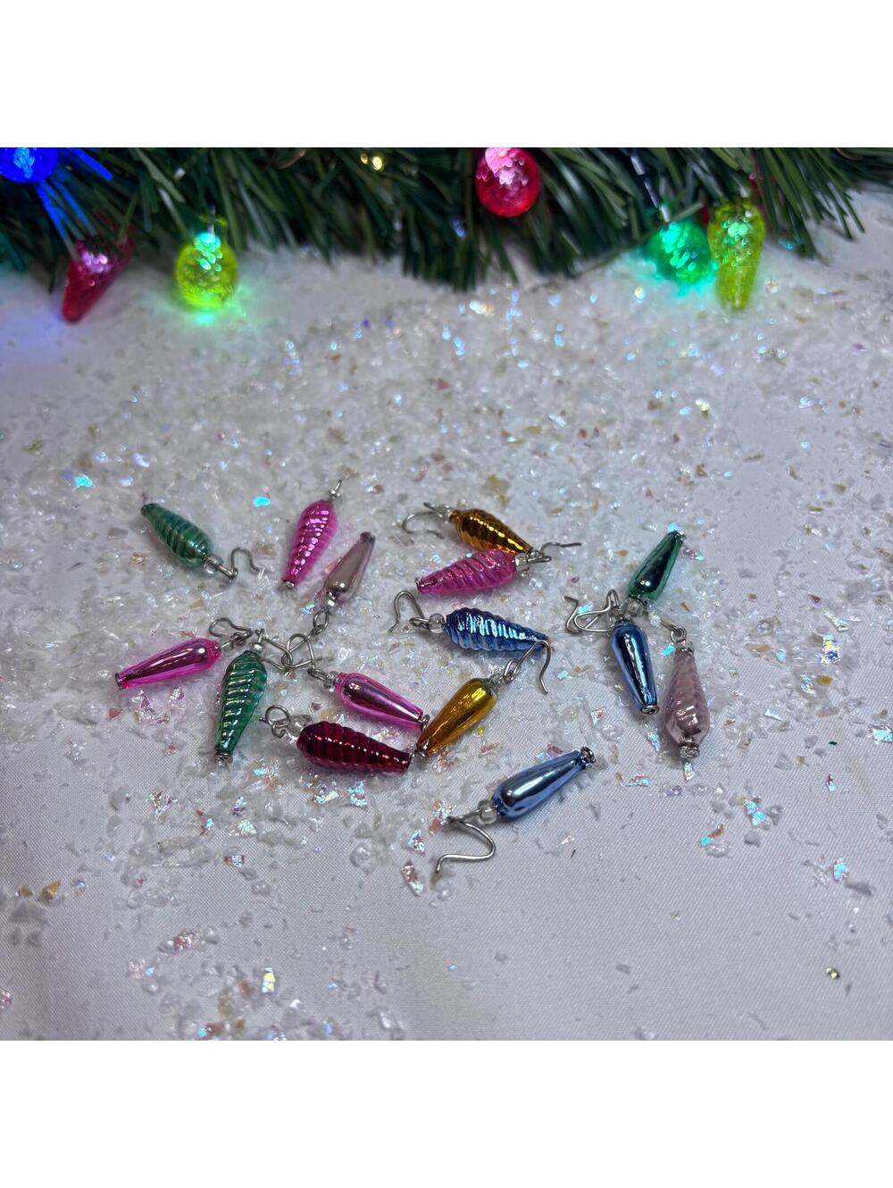 Mini Glass Ornaments - Set of 15